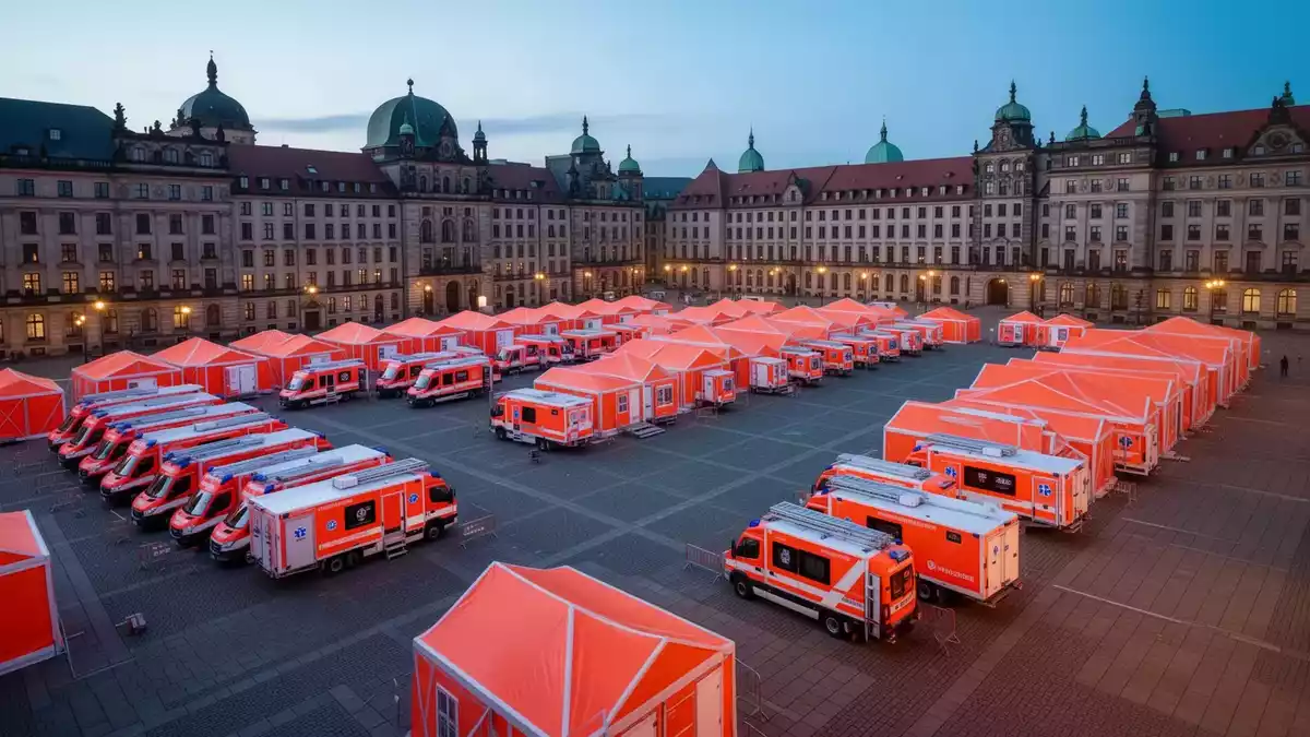 Oktoberfest und Katastrophenschutz: Einsatzkräfte trainieren für Notfälle
