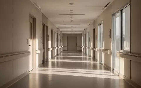 Ein heller, minimalistischer Krankenhausflur mit einfallendem Tageslicht und klaren architektonischen Linien. - Foto: über boerse-global.de