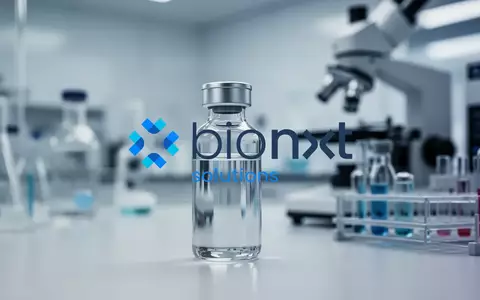 Modernes pharmazeutisches Labor mit medizinischen Analysegeräten und einer Glasampulle für klinische Studien. - Foto: über boerse-global.de