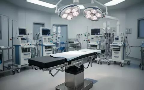 Ein steriler, moderner Operationssaal in einer Klinik mit medizinischen Geräten im Hintergrund. - Foto: über boerse-global.de