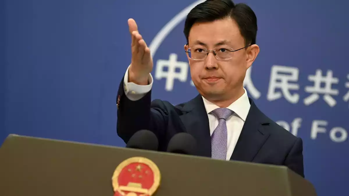 Chinas Außenamtssprecher forderte, keine Bedrohungsszenarien zu verbreiten. (Archivbild)  - Bild: Johannes Neudecker/dpa
