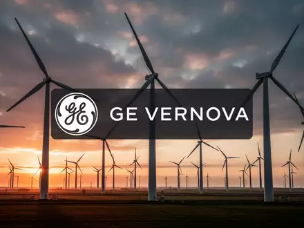 Moderne Windkraftanlagen in einer weiten Industrielandschaft bei Sonnenuntergang. - Foto: über boerse-global.de