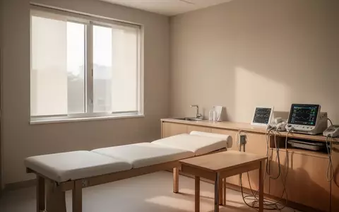 Ein heller, moderner Behandlungsraum in einer Klinik mit medizinischer Ausstattung in einer ruhigen, professionellen Umgebung. - Foto: über boerse-global.de