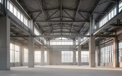 Ein minimalistischer Blick auf die Stahlstruktur einer modernen Baustelle bei natürlichem Lichteinfall. - Foto: über boerse-global.de