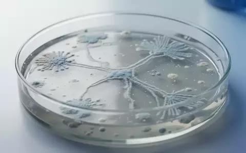 Mikroskopische Ansicht einer Petrischale mit Bakterienkulturen auf einem Nährboden in einem Labor. - Foto: über boerse-global.de