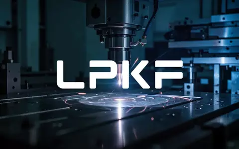 Abstraktes, atmosphärisches Bild einer industriellen Laserfertigung in einer modernen Fabrikumgebung. - Foto: über boerse-global.de