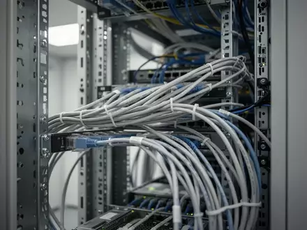 Ordentlich verkabelte Server-Infrastruktur in einem modernen IT-Rechenzentrum. - Foto: über boerse-global.de