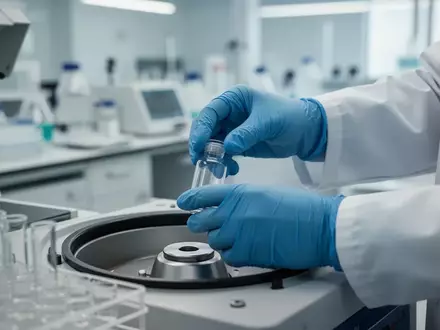 Wissenschaftler bei der Arbeit in einem modernen pharmazeutischen Forschungslabor. - Foto: über boerse-global.de