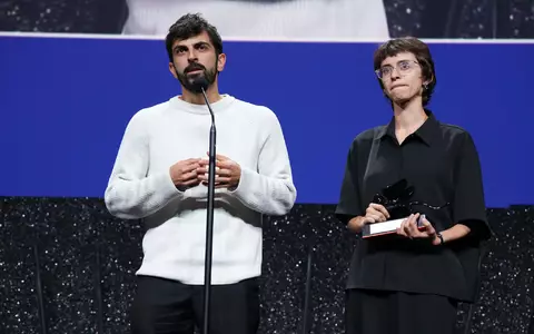 Yuval Abraham (l) und Rachel Szor bei den Filmfestspielen in Venedig.  - Foto: Scott A Garfitt/Invision/AP/dpa