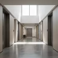 Moderner, heller Flur in einem öffentlichen Verwaltungsgebäude mit schlichten Wänden und neutraler Architektur. - Foto: über boerse-global.de