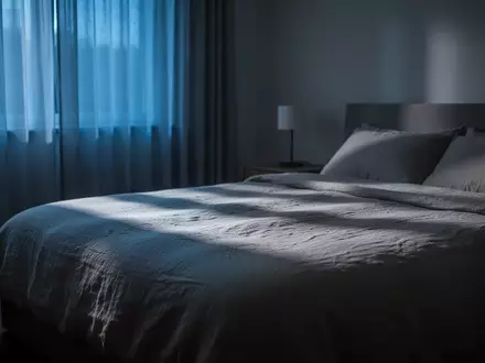 Ein schlichtes, ruhig wirkendes Schlafzimmer im sanften Licht der frühen Morgenstunden. - Foto: über boerse-global.de