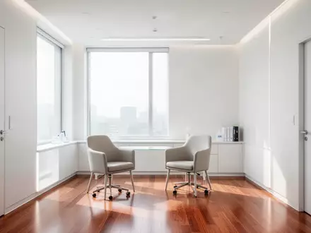 Ein minimalistischer, heller Behandlungsraum in einer modernen medizinischen Forschungseinrichtung. - Foto: über boerse-global.de