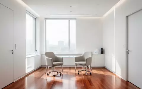 Ein minimalistischer, heller Behandlungsraum in einer modernen medizinischen Forschungseinrichtung. - Foto: über boerse-global.de