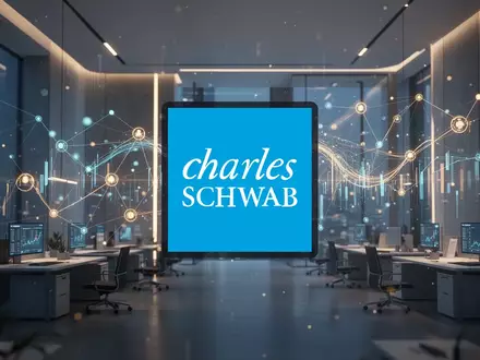 Abstrakte Darstellung von künstlicher Intelligenz und modernen Finanztechnologien in einer professionellen Büroumgebung. - Foto: über boerse-global.de