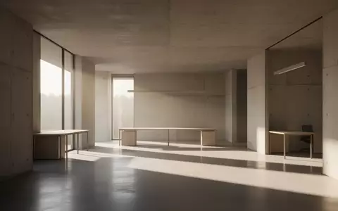 Ein minimalistischer, lichtdurchfluteter Raum mit klaren architektonischen Linien und sanften Schattenwürfen. - Foto: über boerse-global.de