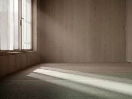 Ein minimalistischer, lichtdurchfluteter Raum mit sanften Schatten, der eine Atmosphäre von Ruhe und Entspannung vermittelt. - Foto: über boerse-global.de