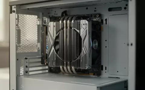 Nahaufnahme der Hardware-Komponenten eines Hochleistungsrechners mit Fokus auf die interne Kühlung und Grafikarchitektur. - Foto: über boerse-global.de
