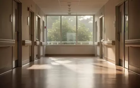 Ein heller, minimalistisch gestalteter Rehabilitationsflur mit einfallendem Tageslicht und Blick ins Grüne. - Foto: über boerse-global.de