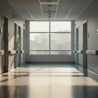 Ein leerer, modern gestalteter Krankenhausflur mit einfallendem Tageslicht und glattem Bodenbelag. - Foto: über boerse-global.de