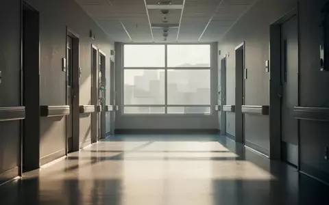 Ein leerer, modern gestalteter Krankenhausflur mit einfallendem Tageslicht und glattem Bodenbelag. - Foto: über boerse-global.de