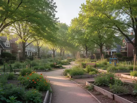 Ein sonniger Park mit Spazierwegen und grünen Pflanzen als Symbol für einen aktiven Lebensstil im Alter. - Foto: über boerse-global.de