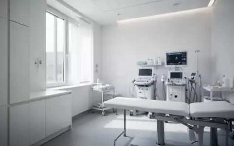 Ein heller, minimalistischer Untersuchungsraum in einer medizinischen Einrichtung mit weichem Tageslicht. - Foto: über boerse-global.de