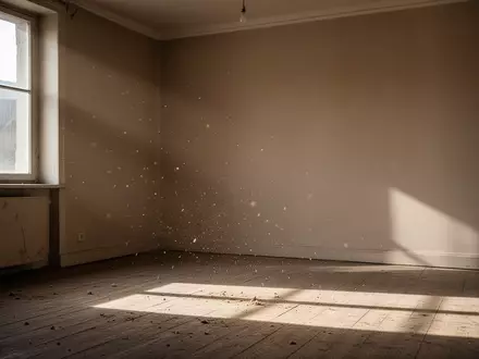 Ein leerer, sonnendurchfluteter Wohnraum mit Holzboden und neutralen Wänden in einer ruhigen, privaten Atmosphäre. - Foto: über boerse-global.de