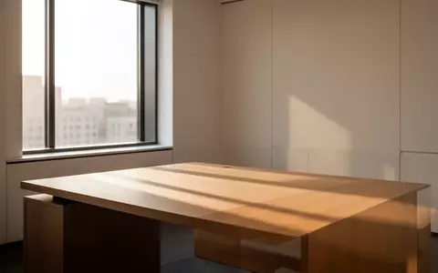 Ein minimalistischer, heller Büroraum mit klaren Linien und natürlichem Lichteinfall, ohne sichtbare Unterlagen oder Personen. - Foto: über boerse-global.de