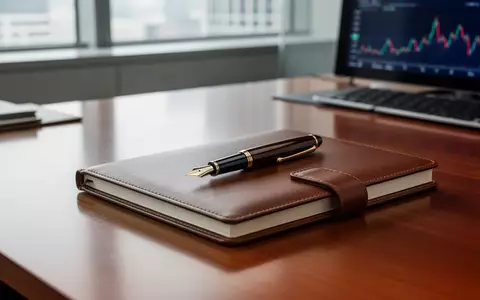 Ein Füllfederhalter auf einem Notizbuch auf einem Schreibtisch in einem modernen Büro. - Foto: über boerse-global.de
