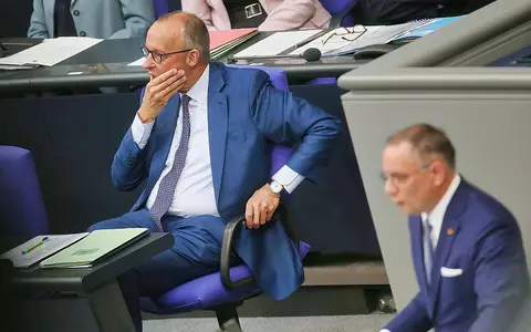 Friedrich Merz und Tino Chrupalla (Archiv) - Foto: via dts Nachrichtenagentur