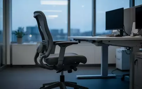Symbolbild: ergonomischer Bürostuhl am Stehschreibtisch - Foto: über boerse-global.de