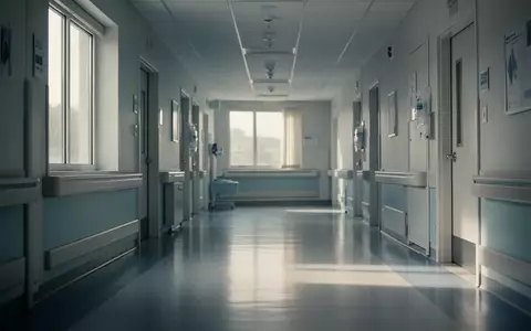 Ein heller, steriler Flur in einem modernen Krankenhaus mit sanftem Tageslichteinfall. - Foto: über boerse-global.de