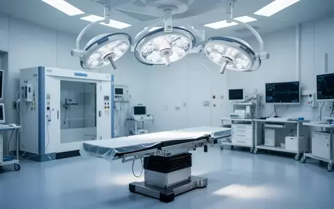 Ein steriler, moderner elektrophysiologischer Operationssaal mit medizinischer Beleuchtung in einer klinischen Umgebung. - Foto: über boerse-global.de