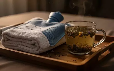 Symbolbild: Wärmflasche, Handtuch und Kräutertee - Foto: über boerse-global.de