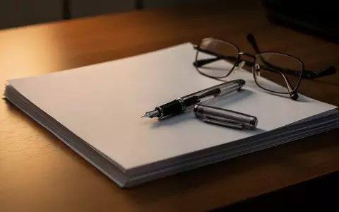 Symbolbild: Papierstapel, Füller und Brille auf dem Schreibtisch - Foto: über boerse-global.de