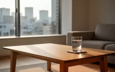 Ein minimalistischer Wohnraum in Tokio mit natürlichem Licht, das auf einen schlichten Holztisch fällt. - Foto: über boerse-global.de