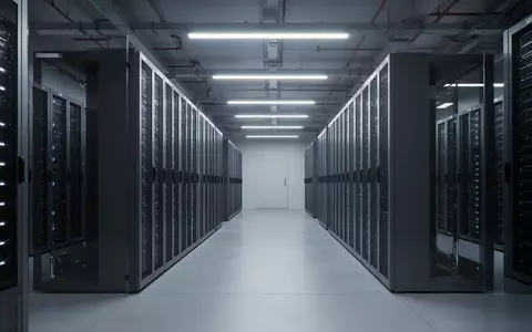 Ein minimalistischer, moderner Serverraum mit industrieller Architektur und kühler Beleuchtung. - Foto: über boerse-global.de