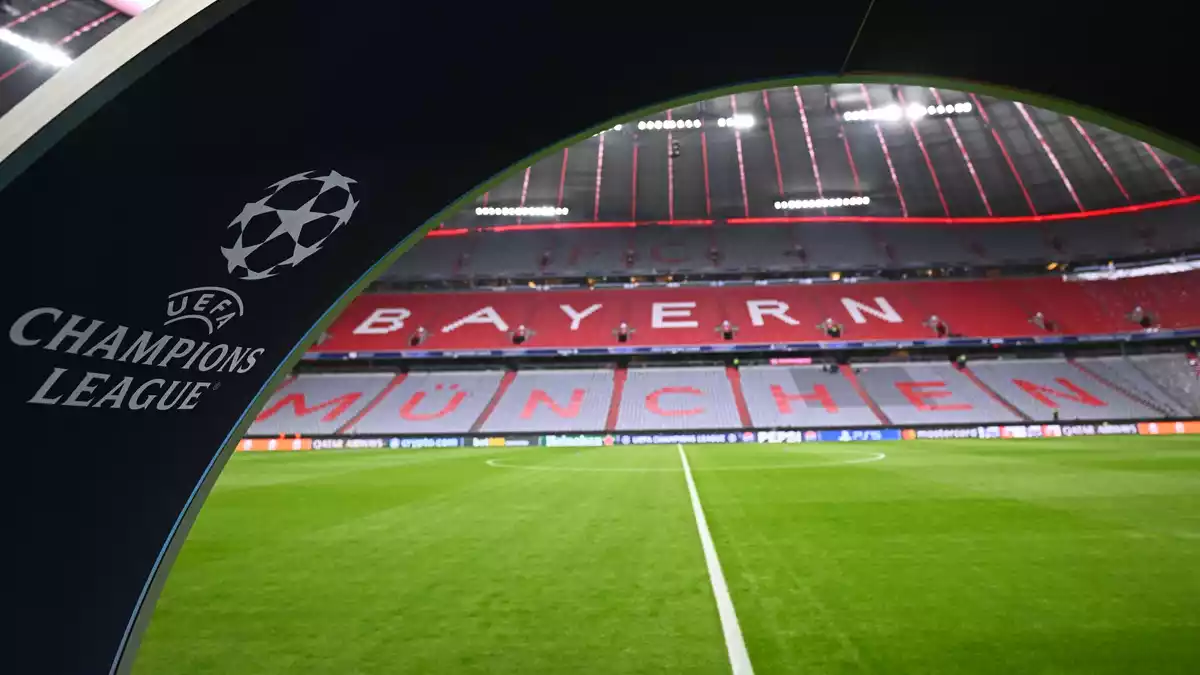 Die Münchner Allianz Arena: Kommt es hier 2028 zum Finale dahoam für den FC Bayern? (Archivbild) - Bild: Tom Weller/dpa