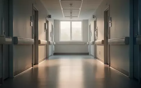 Ein ruhiger, leerer Krankenhausflur mit einfallendem Tageslicht und glänzendem Boden in einer sterilen, klinischen Umgebung. - Foto: über boerse-global.de