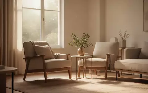 Ein sonnendurchfluteter, gemütlicher Wohnraum mit einem Sessel und einer Pflanze, der eine ruhige häusliche Atmosphäre vermittelt. - Foto: über boerse-global.de