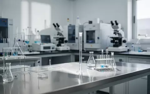 Ein steriler Laborraum mit glänzenden Edelstahloberflächen und professioneller Analysetechnik in einer hellen, neutralen Umgebung. - Foto: über boerse-global.de