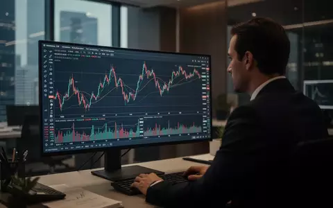 Ein Finanzanalyst betrachtet komplexe Diagramme an einem Computerbildschirm in einem modernen Büro. - Foto: über boerse-global.de