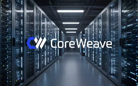 Abstrakte Darstellung einer modernen Serverlandschaft in einem Rechenzentrum mit blauer Beleuchtung. - Foto: über boerse-global.de