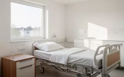 Ein helles, modern eingerichtetes Pflegezimmer mit minimalistischem Design und natürlichem Tageslichteinfall. - Foto: über boerse-global.de