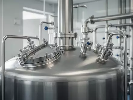Edelstahltanks in einer modernen Industrieanlage zur Fermentation von Lebensmittelzutaten. - Foto: über boerse-global.de