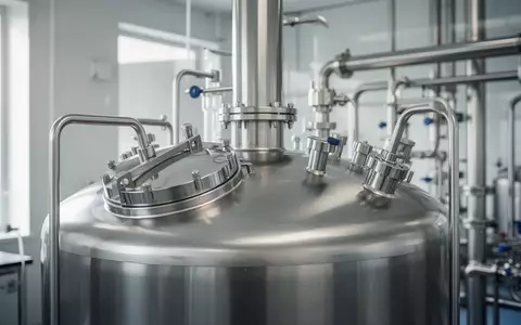 Edelstahltanks in einer modernen Industrieanlage zur Fermentation von Lebensmittelzutaten. - Foto: über boerse-global.de