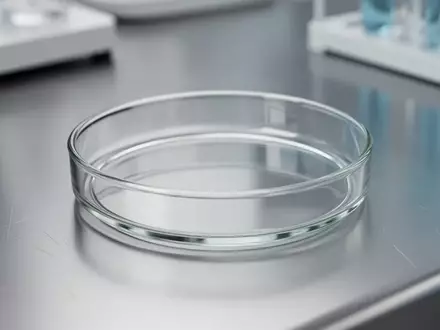 Eine leere, sterile Petrischale auf einem Labortisch, die ein wissenschaftliches Forschungsumfeld symbolisiert. - Foto: über boerse-global.de