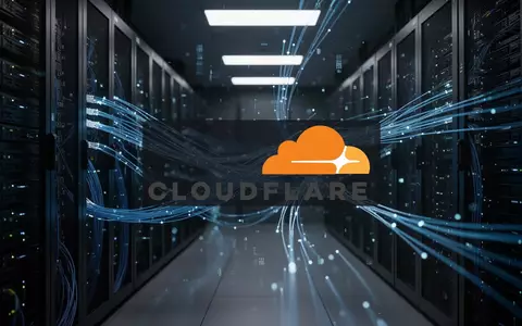 Abstrakte Darstellung einer modernen Serverlandschaft mit leuchtenden Datenströmen als Symbol für Internetsicherheit. - Foto: über boerse-global.de