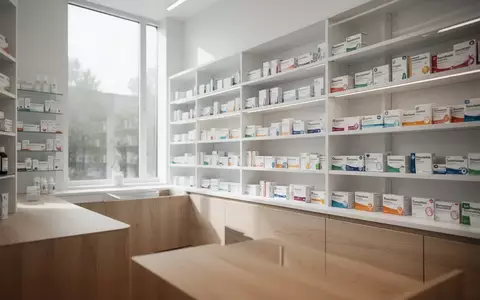 Ein minimalistisch eingerichteter, heller Apothekenraum mit ordentlichen Regalen und natürlichem Lichteinfall. - Foto: über boerse-global.de