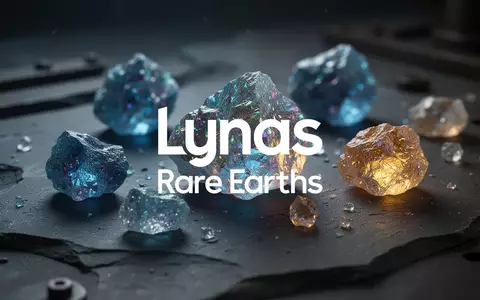 Glänzende Seltenerd-Mineralien auf einem dunklen industriellen Untergrund als Symbol für unabhängige Rohstoffversorgung. - Foto: über boerse-global.de